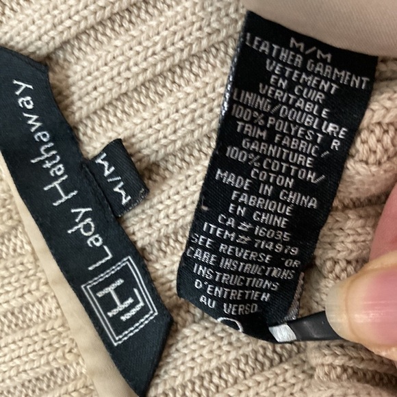 Lady Hathaway Tan Suede Jacket Medium - Picture 12 of 12